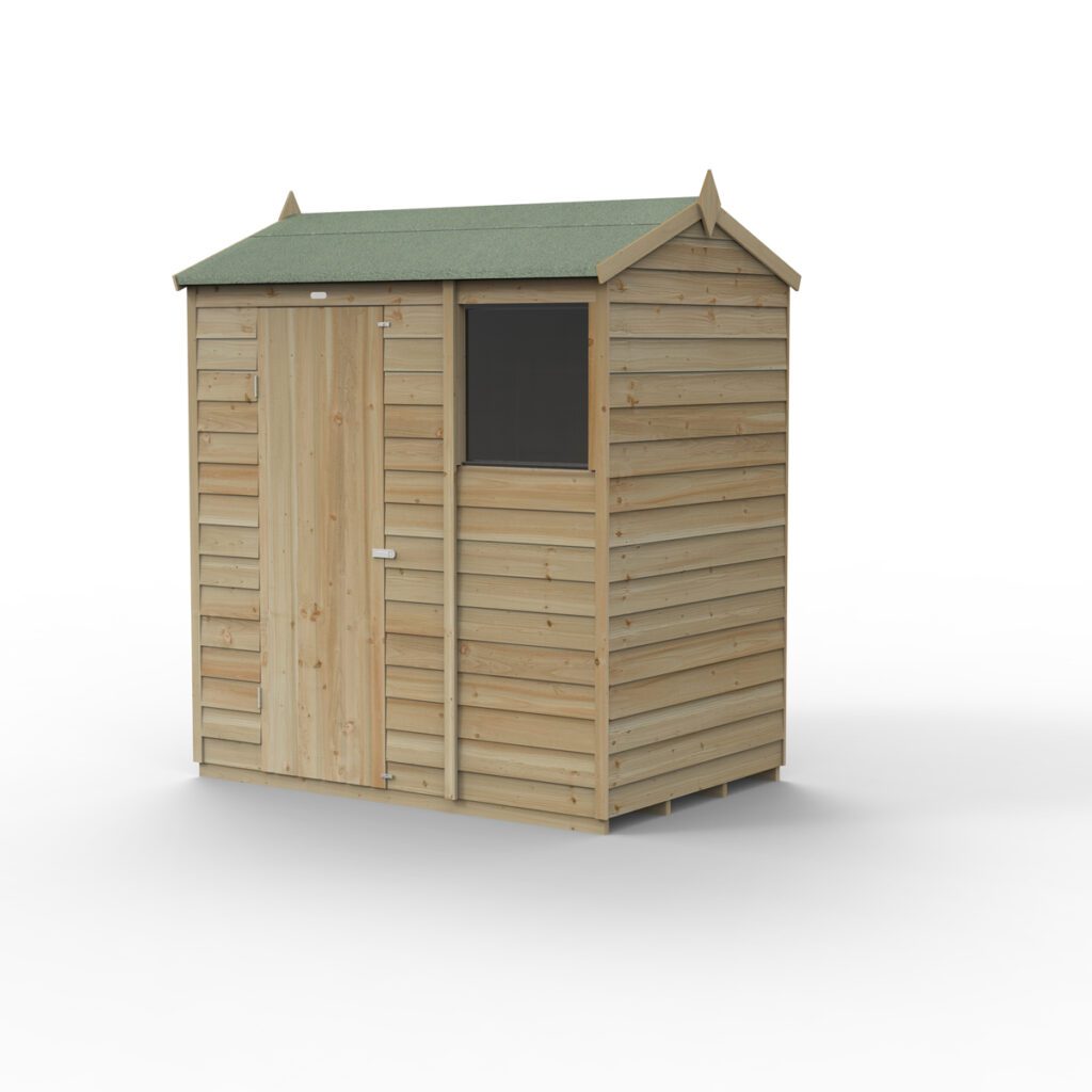 4LIFE Reverse Apex Shed 6×4 – Single Door – 1 Window 5013053200520 2